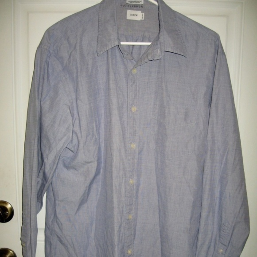 J. Crew Button Down Size M 15-15.5‎ Shirt Blue